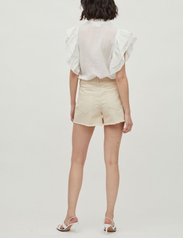 Pantaloni scurti Vila, crem, 38