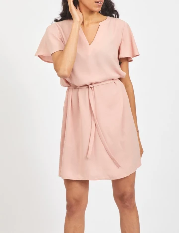 Rochie scurta Vila, roz, 38 Roz