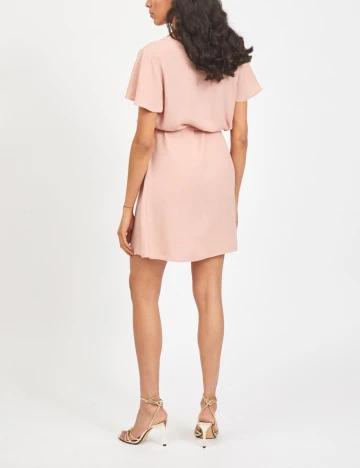 Rochie scurta Vila, roz, 38 Roz