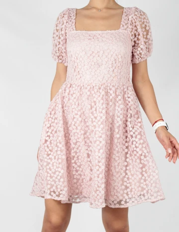 Rochie scurta Vero Moda, roz, M