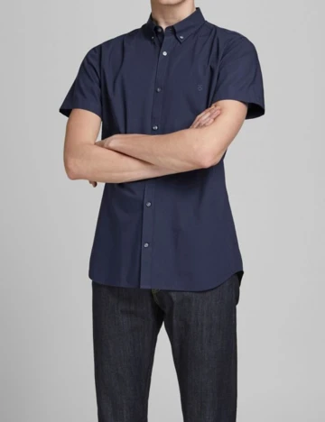 Camasa Jack&Jones, bleumarin, L