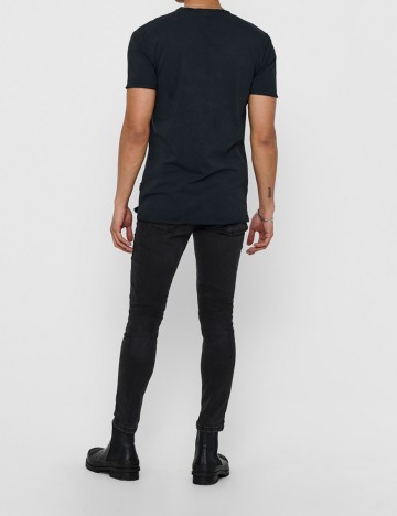 Set Tricouri Only, gri petrol, XL