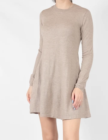 Rochie scurta Pieces, bej, XS