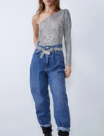 Body Zara, argintiu Gri