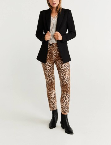 Pantaloni Mango, animal print, 40