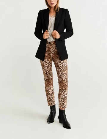 Pantaloni Mango, animal print, 40