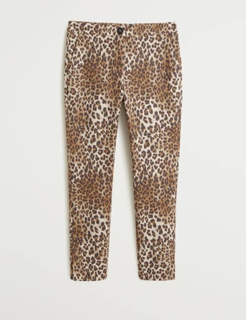 Pantaloni Mango, animal print, 40