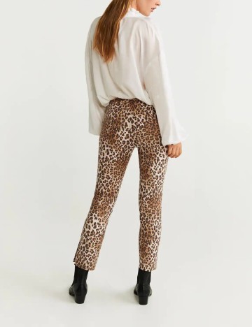 Pantaloni Mango, animal print, 40