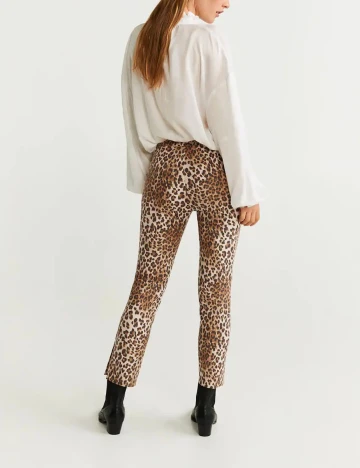 Pantaloni Mango, animal print, 40