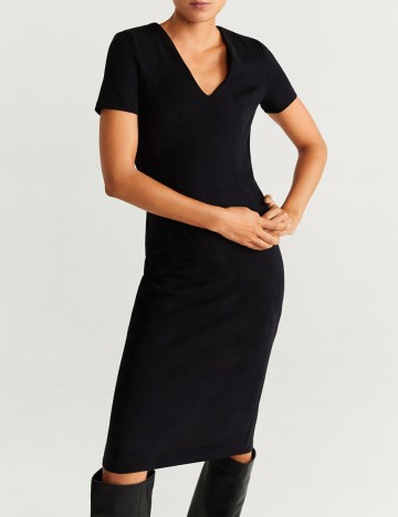 Rochie medie Mango, negru, S