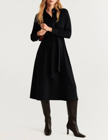 Rochie medie Mango, negru, S