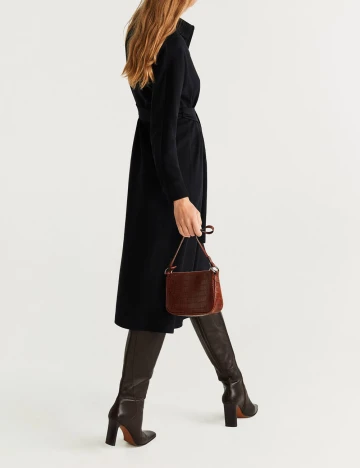 Rochie medie Mango, negru, S Negru