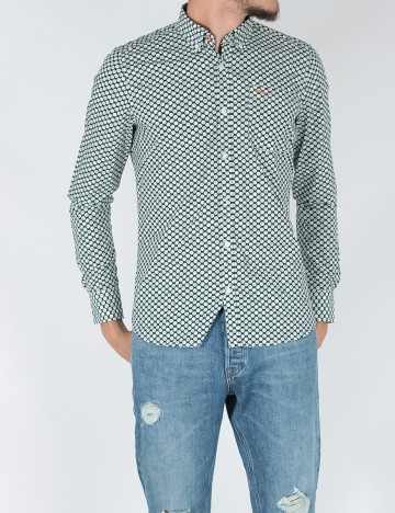 Camasa N.Z.A NEW ZEALAND AUCKLAND, verde inchis, S