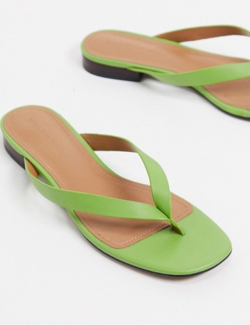 Slapi WHO WHAT WEAR, verde, 36