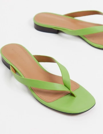 Slapi WHO WHAT WEAR, verde, 36