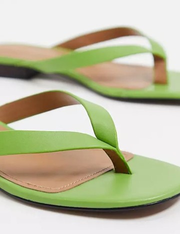 Slapi WHO WHAT WEAR, verde, 36