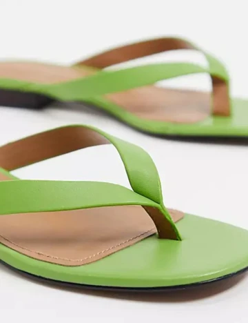 Slapi WHO WHAT WEAR, verde, 36