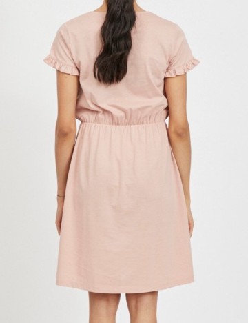 Rochie scurta Vila, roz, S