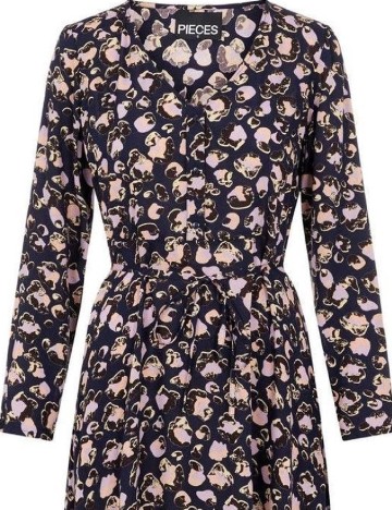 Rochie scurta Pieces, bleumarin, XS