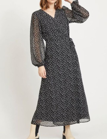 Rochie Lunga Vila, negru, 34