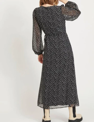 Rochie Lunga Vila, negru, 34 Negru