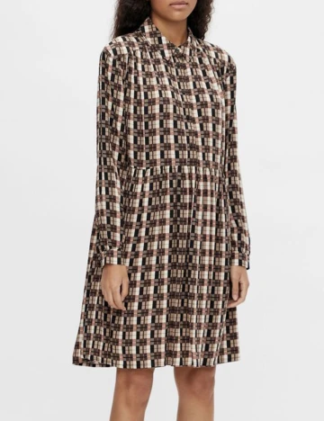 Rochie scurta Object, maro, 40