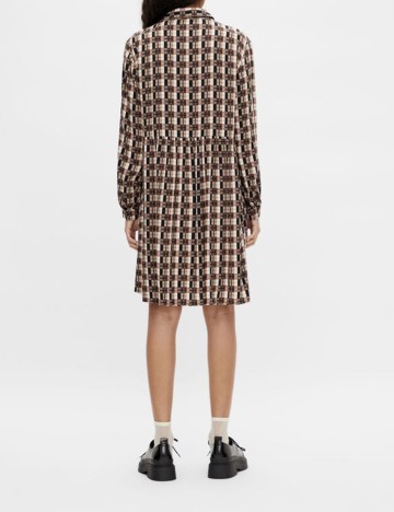 Rochie scurta Object, maro, 40