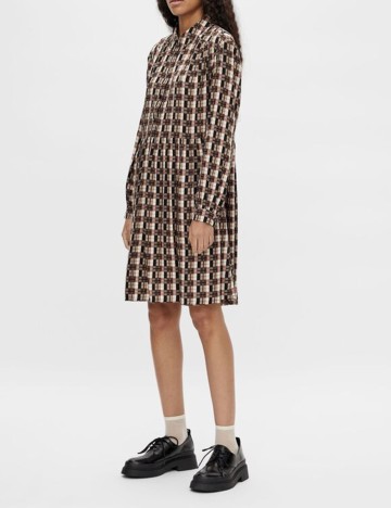 Rochie scurta Object, maro, 40