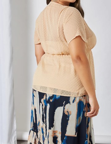 Bluza Junarose, crem, 50