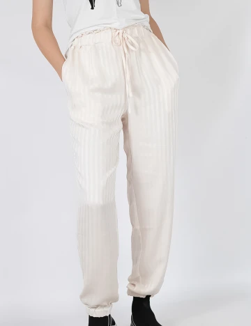 Pantaloni Y.A.S, nude, L Crem