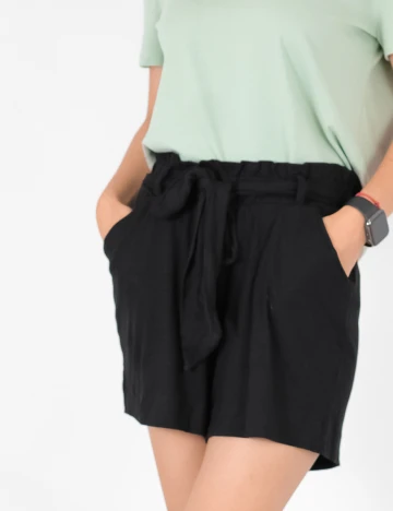 Pantaloni scurti Object, negru, XS