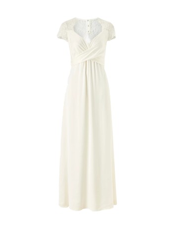 Rochie lunga Vila, crem, 38