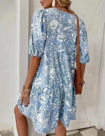 Rochie scurta SHEIN, albastru, M