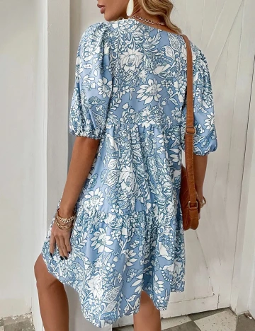 Rochie scurta SHEIN, albastru, M