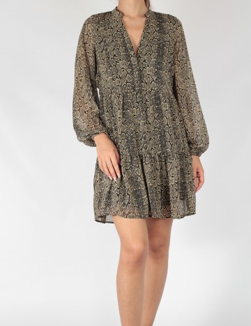 Rochie scurta Object, maro, 40