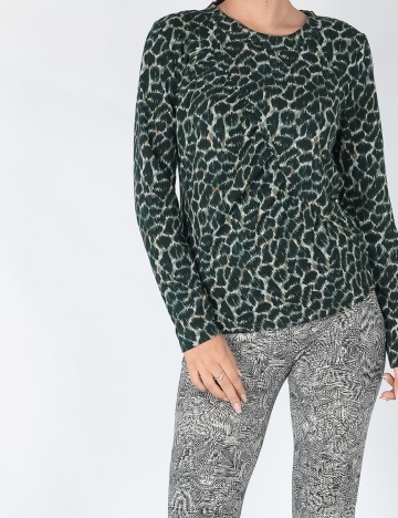 Bluza Jacqueline de Yong, verde, M