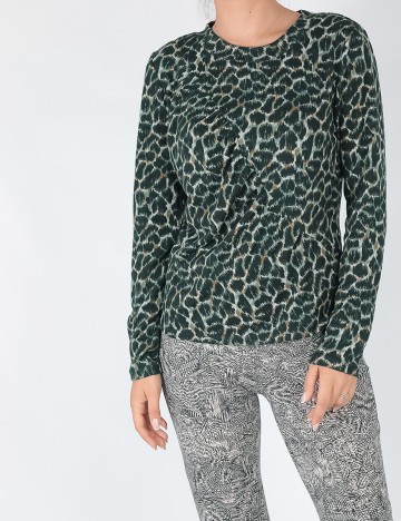 Bluza Jacqueline de Yong, verde, M