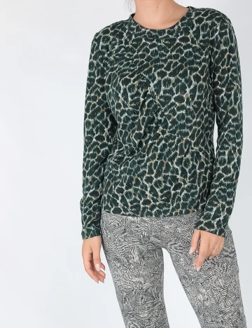 Bluza Jacqueline de Yong, verde, M