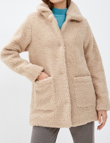 Palton Only, crem, S
