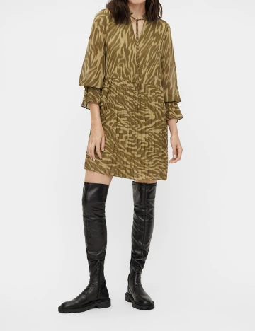 Rochie scurta Object, kaki, 36 Verde