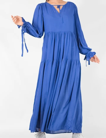 Rochie lunga Selected Femme, albastru, 36