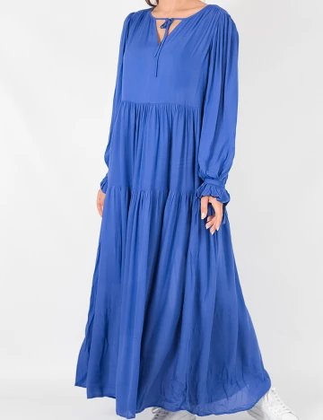 Rochie lunga Selected Femme, albastru, 36