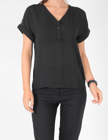 Tricou Vila, negru, 34