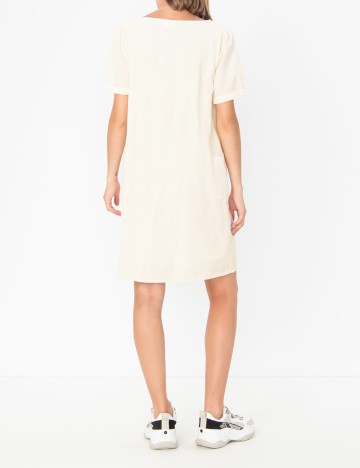 Rochie scurta Vila, crem, 36