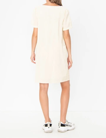 Rochie scurta Vila, crem, 36 Crem