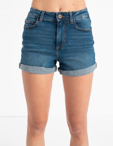 Pantaloni scurti Pieces, albastru