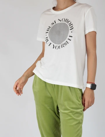 Tricou Jacqueline de Yong, alb, M