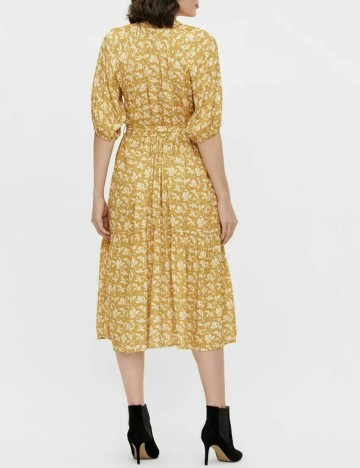 Rochie medie Object, mustar, 42