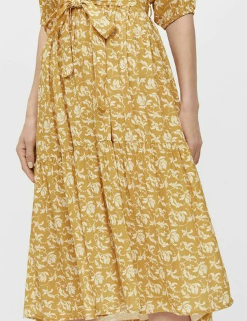 Rochie medie Object, mustar, 42
