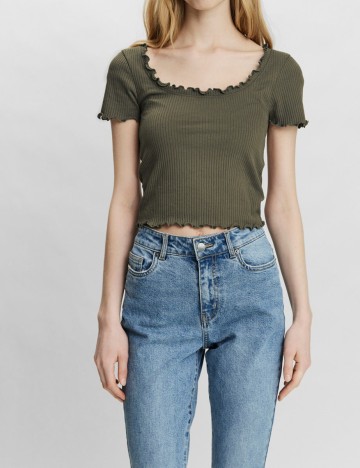 Top Vero Moda, kaki, XS